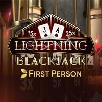 First Person Lightning Blackjack in Tables